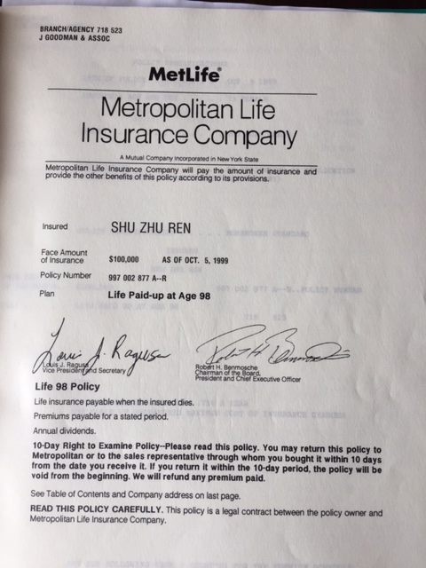 MetLife - Metropolitan Life Insurance Company - New York, New York